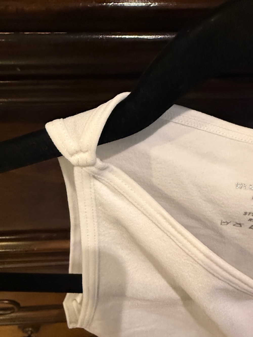 Zenana Outfitters White Cropped Tank with High Neck - Picture 3 of 4